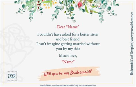 create will you be my bridesmaid card online|Make Free Bridesmaid Proposal Cards .